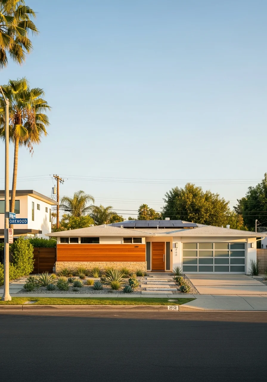 Street-level view of a typical LA County residential property with urban or suburban setting.